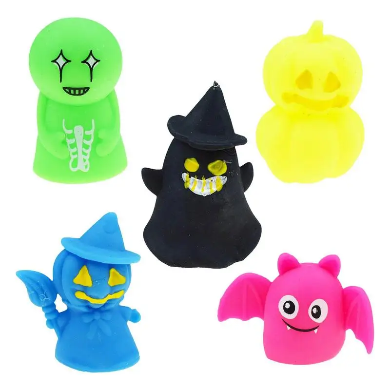 Finger Puppets Toys Cartoon Hand Doll Finger Puppet Colorful Finger Hands Party Toys For Halloween Party Favors Spooky Character