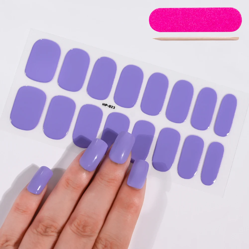 16 Streifen rosa Rose halbgehärtete Gel-Nagelaufkleber UV/LED-Lampe Gel-Nagellack-Aufkleber selbstklebende Schieber langlebige Nagelfolien mit vollständiger Abdeckung – Detail 3