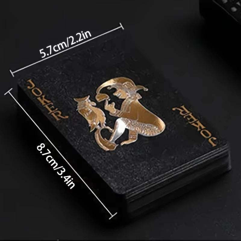 Playing Cards Color Black Gold Game Card Group Waterproof Poker Suit Magic Dmagic Package Board Game Gift Collection