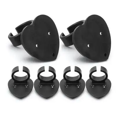 6Pcs 하트 모양의 마이크 벽 홀더 클립 마이크 스탠드 마운트 Ktv 용품 안티..