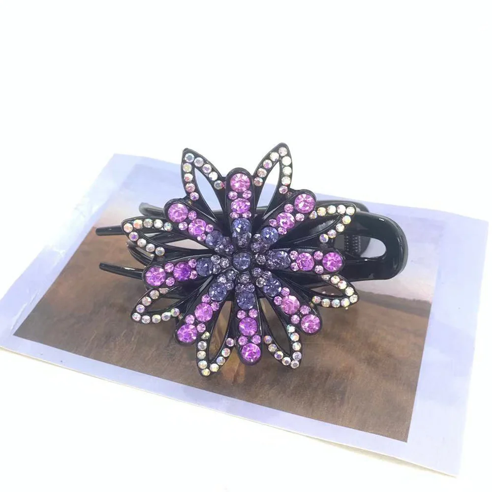 

Блестящая женская заколка для волос в виде цветов, большой размер, разные цвета, женская заколка для волос, модный аксессуар для волос