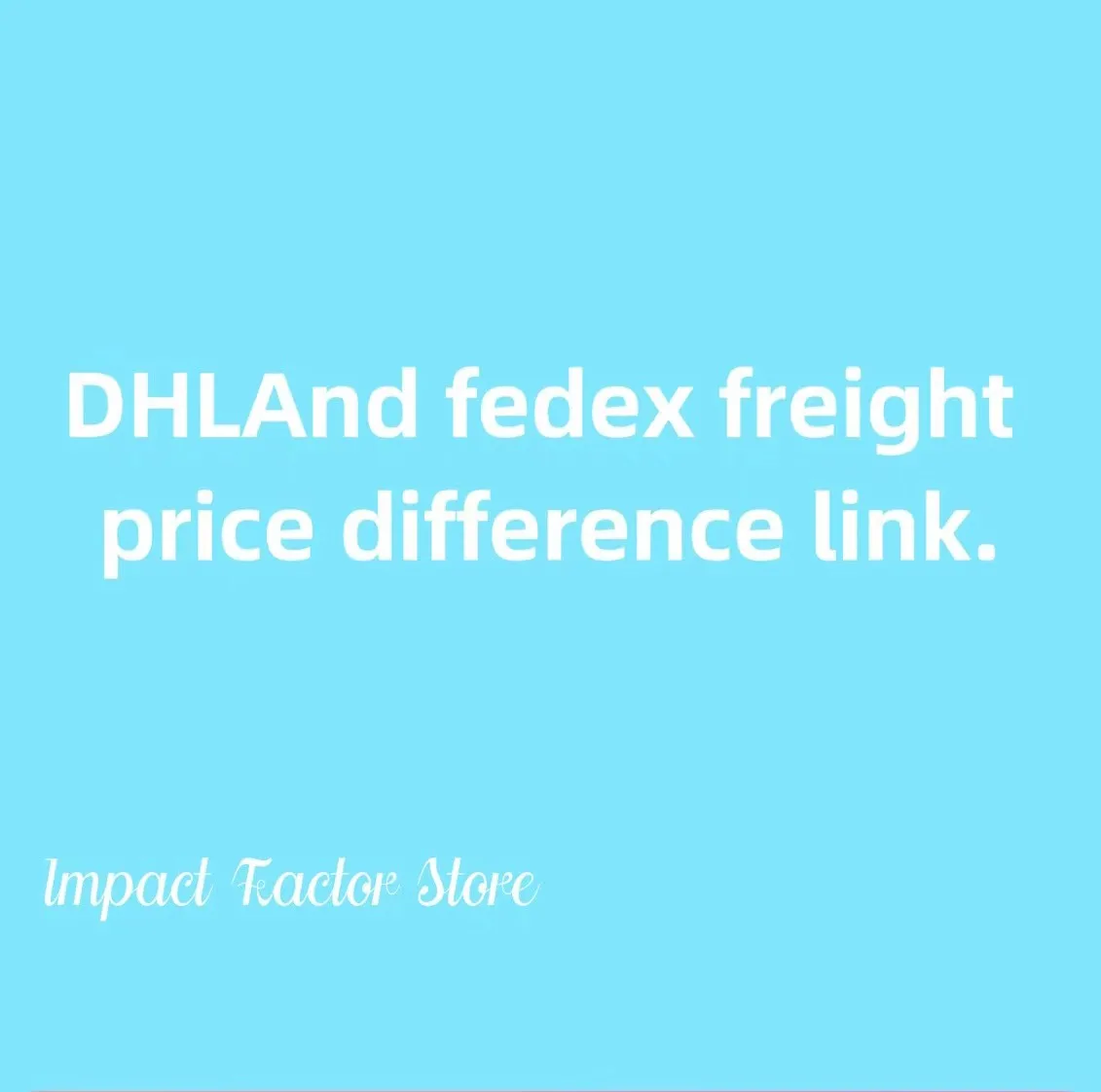 Freight Allowance Additional Pay On Your Order AliExpress