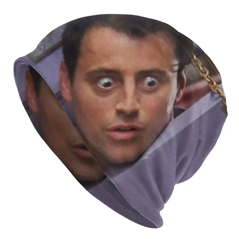 

Funny Joey Tribbiani Skullies Beanies Men Women Winter Slouchy Beanie Hat Classic TV Show Friends Knitting Bonnet Cap for Ski