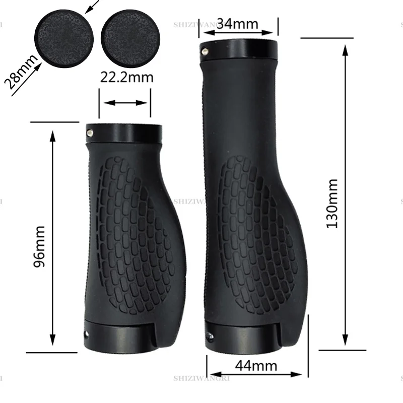 Bicycle Handlebar Grips Short Long Grips Rubber Handle MTB Cycling Mountain Bike Grip  BMX