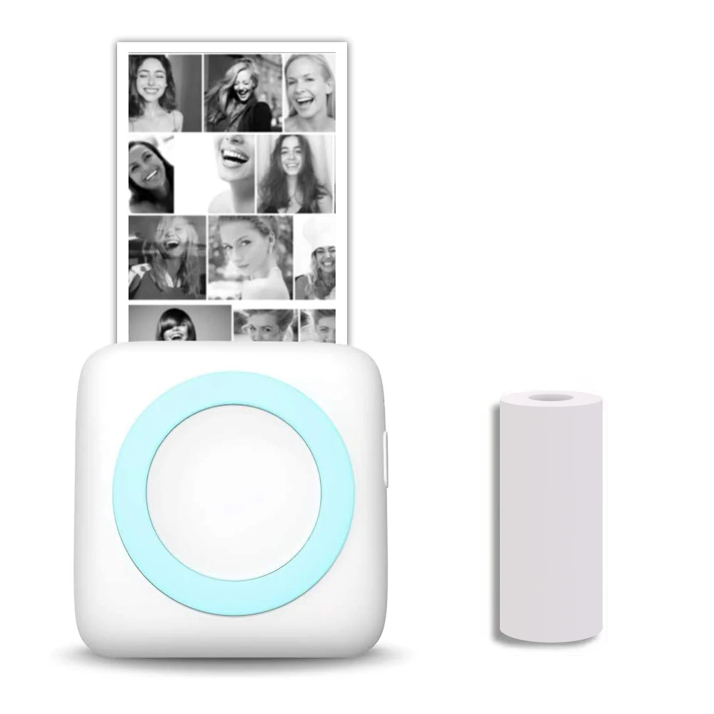 Mini Printer Thermal DIY Photo Portable Picture Label Pocket Phone Wireless Bluetoo Receipt Sticker Gift | Компьютеры и офис