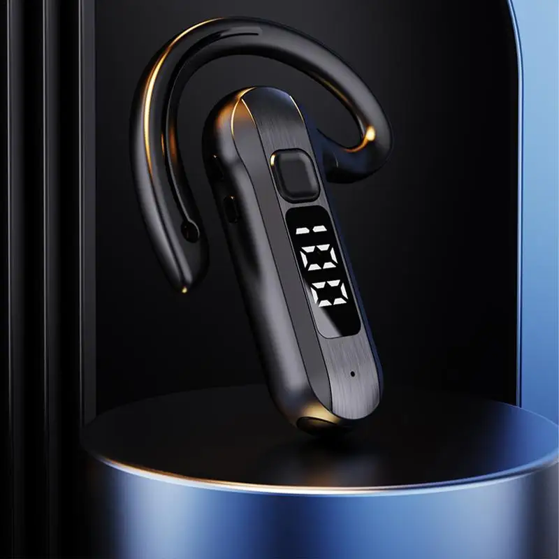 Open Ear Earpiece Single V5.2 Single Ear Wireless Headset With Mic Handsfree Driving Earbud For Phones Tablets Laptop With Smart wireless headphones,wireless earbuds,wireless headset