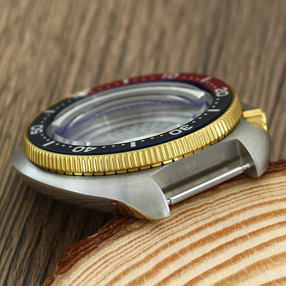 44mm Luxus-Tauchergehäuse mit Saphirglas für Mod SKX 6309 6105 Turtle NH35 NH36 NH38 4R36 Uhrwerk, Uhrengehäuse für 28,5mm Zifferblatt, 4.1 Krone – Detail 10