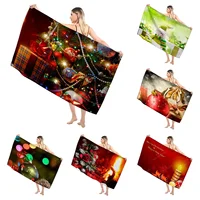 Home bath around Christmas towels for the body towels bathroom quick drying microfiber beach towel man women large sports towel 1