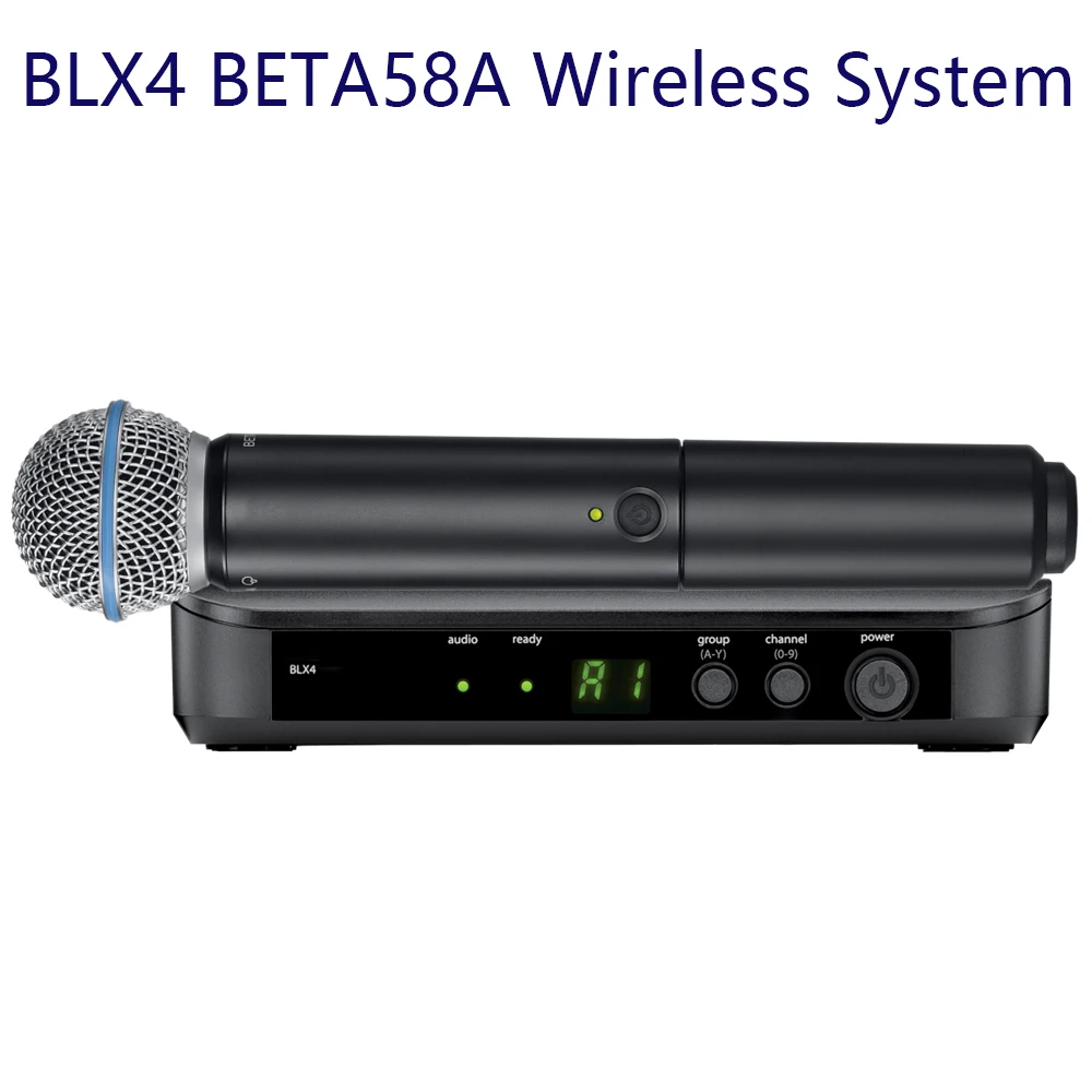 노래방 무대 공연용 무선 마이크 키트, 교회 연설 스튜디오 녹음용, BLX4 BETA58A, PG58, S58, BLX14, BLX24, UHF