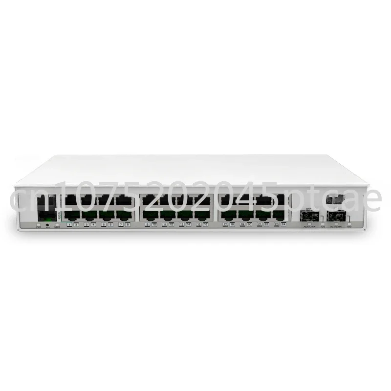 

Выключатель больше в 24 гигабитных порта, 2x10G SFP + клетки, рабочий стол, питание серверной комнаты для вашего дома