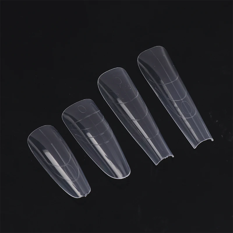 60pcs 샌드위치 네일 폼 빠른 네일 연장용 네일 몰드 초보자 전문가 여성용 플라스틱 네일 폼 도구
