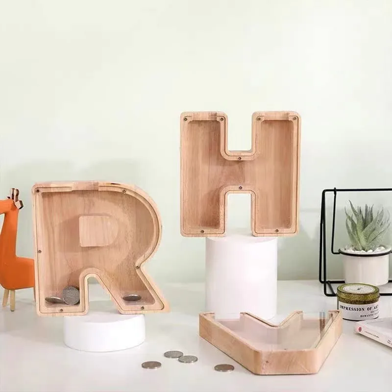 Spardose Aus Holz Als Geldbox Für Münzen Und Dekoration_voghion.com