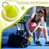 Plush Tennis Keychains For Backpacks Cute Soft Tennis Ball Pendant Tennis Key Chain Fuzzy Keychain Unique Tennis Ornament 2