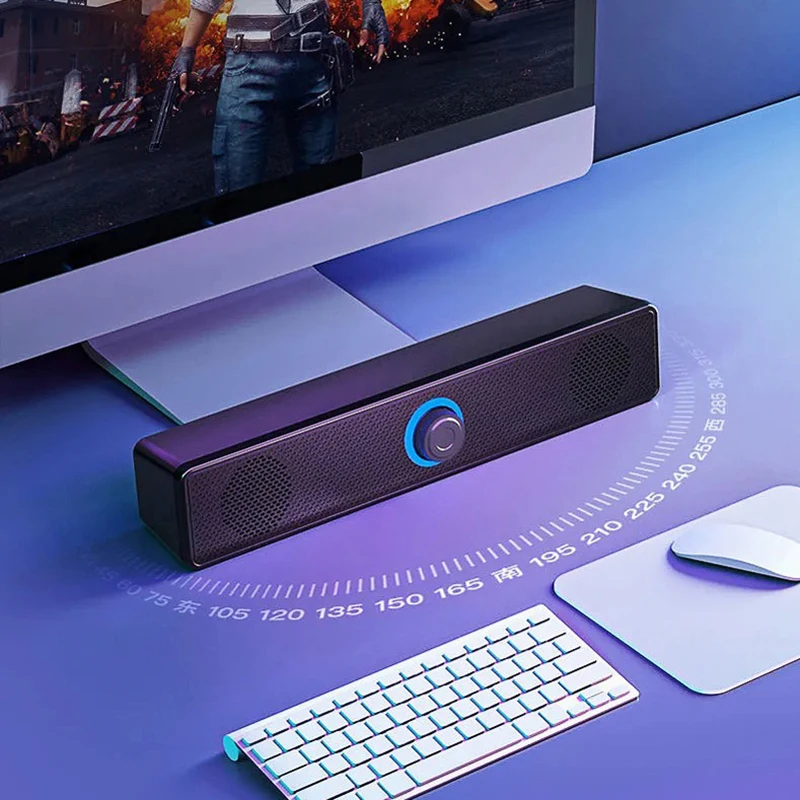 홈 시어터 사운드 시스템 서라운드 사운드바, 유선 및 무선 블루투스 스피커, USB 전원, TV PC 노트북 게임용 뮤직박스