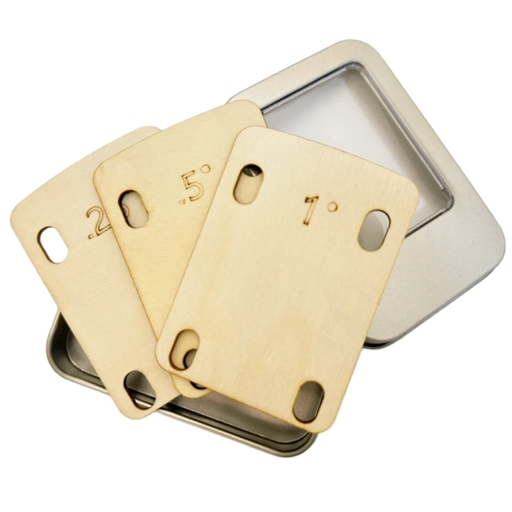 

3Pcs Electric Guitar Neck Shims Guitar Neck Shims Plate Maple Plate 0.25 0.5 1 Thickness Brass Shims Replacement Parts