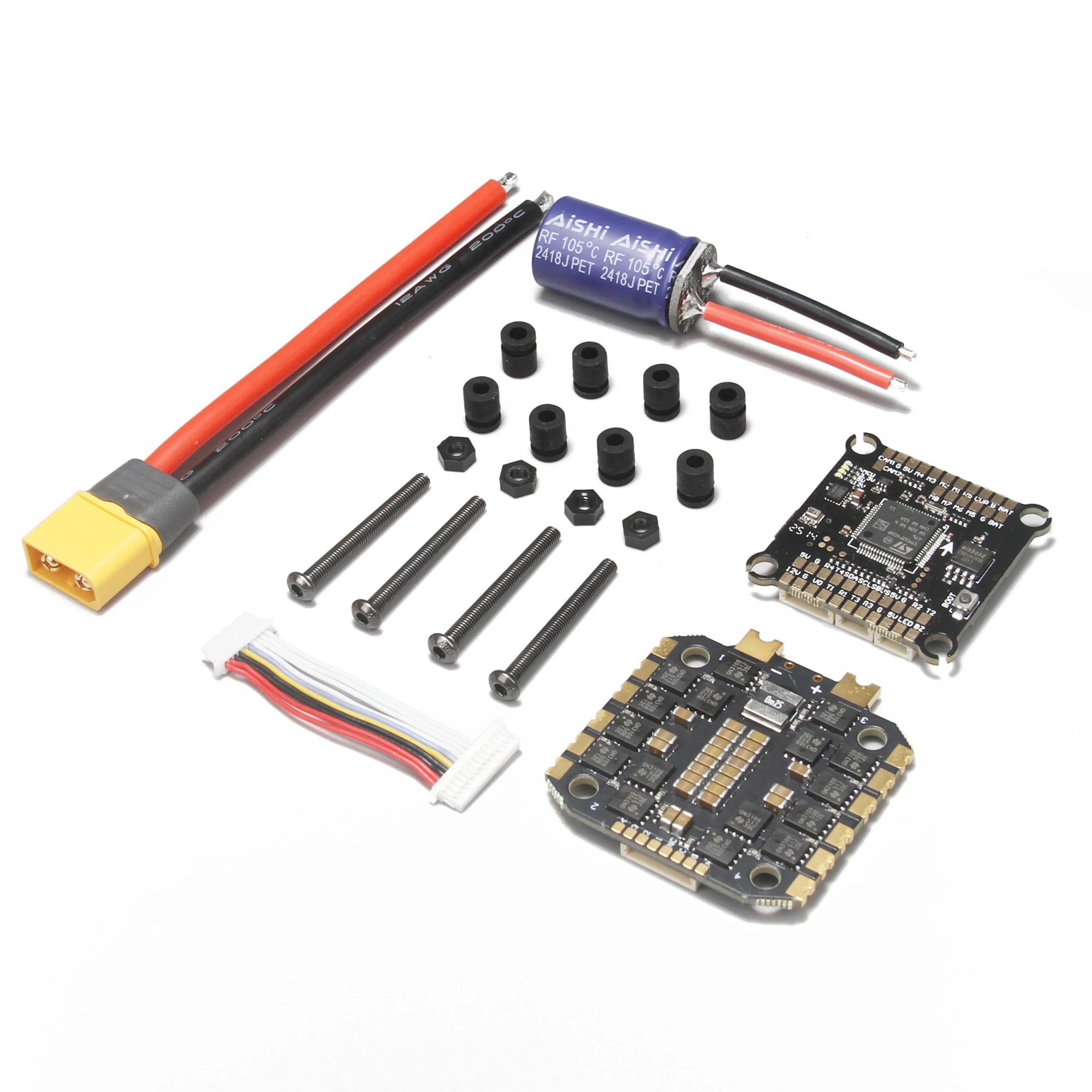Détail des connecteurs et dissipateurs thermiques du Stack FPV 80A 100A 45A 60A, Achetez votre Stack FPV