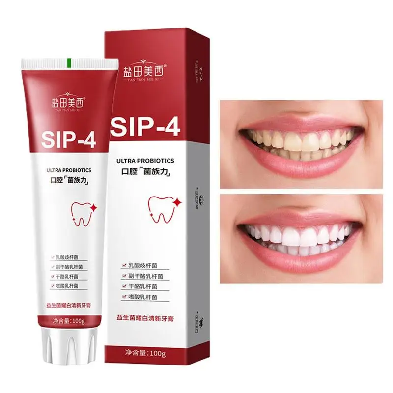 sp-4 probiotic whiten toothpaste Brightening & Stain Removing Sp-4 Probiotic Toothpaste Fresh Breath Teeth Whiten Toothpaste