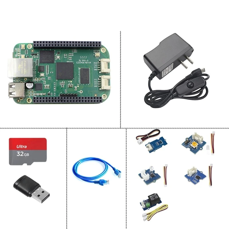 

20CB BeagleBone Green Development Board AM3358 Single Board Computer 512MB DDR3 4GB EMMC for Device Applications