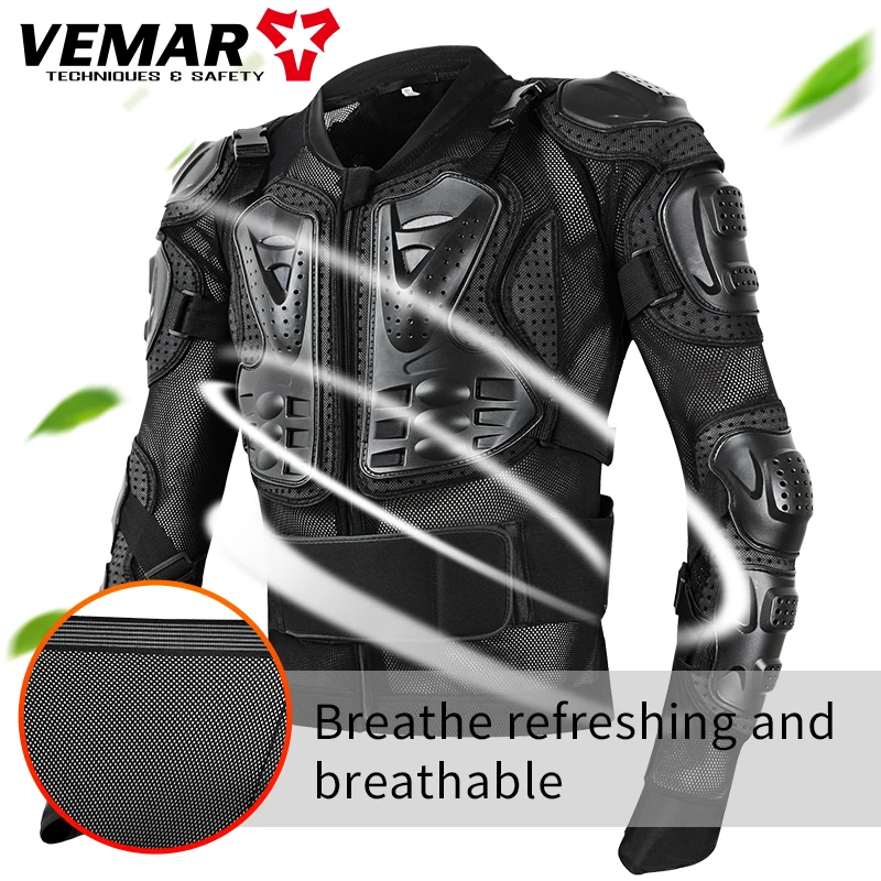 Men Motocross Armor Motorcycle Vest Racing Riding Body Protective Equipment Motorbike Jacket Protector Moto Protection Clothing