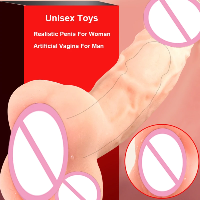 Unisex Soft Dildo Realistic Male Masturbator Doll Pocket Pussy Vagina Hollow Penis Sleeve Gay Anal Plug Sex Toys For Women Man sex toys