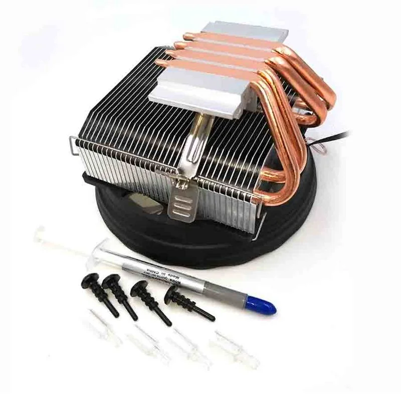 Cpu Air Cooler Per Dissipatore Di Calore Intel Amd, 4 Heatpipes In Rame Cooler Computer Desktop A Basso Profilo Pwm Cpu Ventola Di Raffreddamento Radi