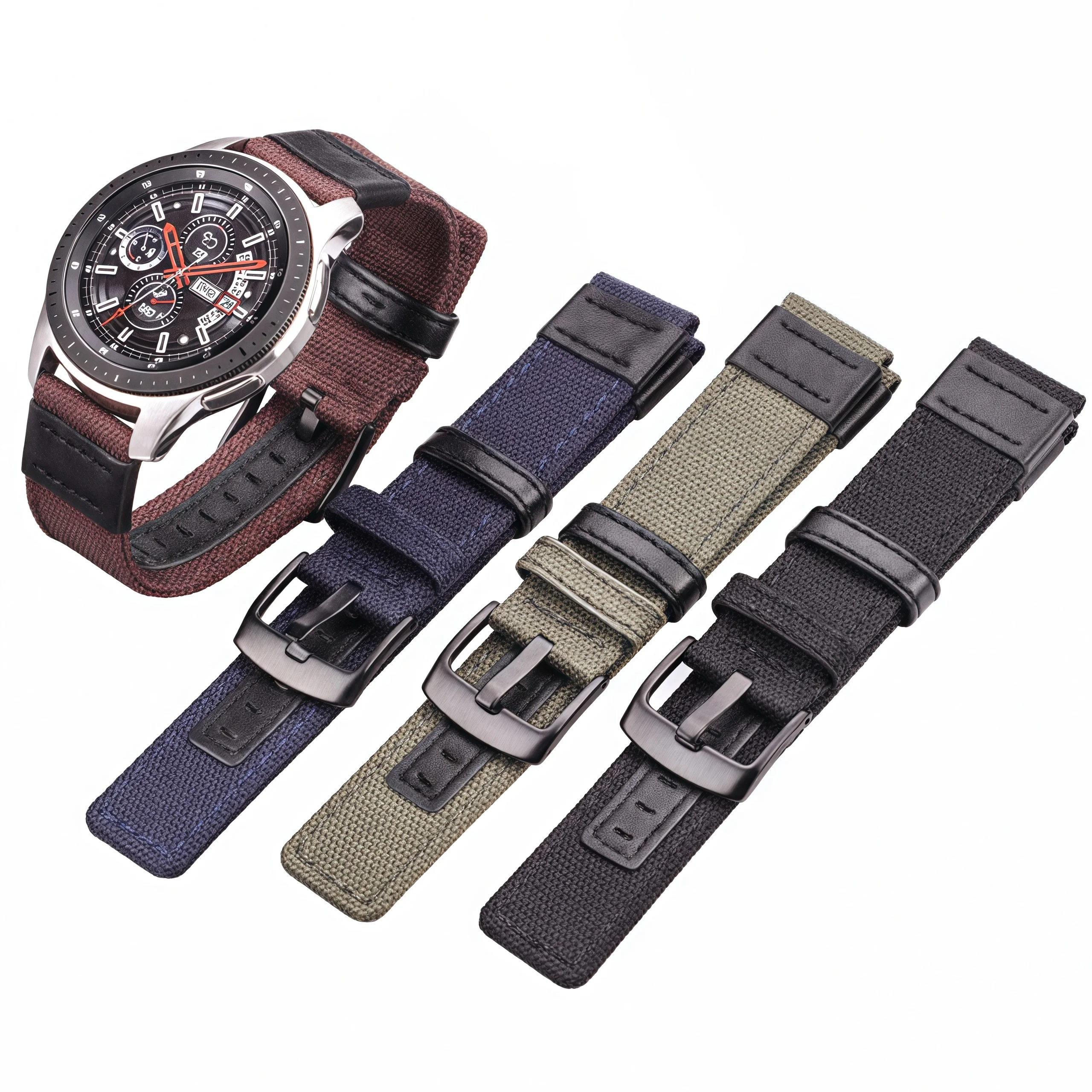 Versatile Nylon Watch Strap in Four Colors – Elegant Universal Watchband