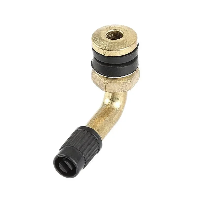 2pcs 90 Degree Angle Air Tyre Valves For Truck Motorcycle Bike Car Valve Extension Stem CNC aluminum Accessories Adapter