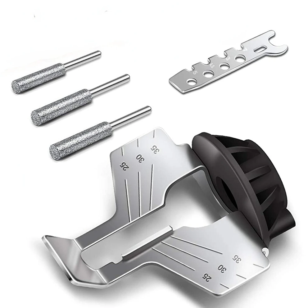 Chainsaw Sharpener 5pcs Drill Chain Saw Sharpen Tool Set Electric Blade Sharpening File 3pcs Diamond Sharpening Wheel