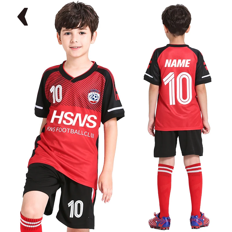축구 유니폼 아이 맞춤형 축구 유니폼 세트 사용자 정의 축구 유니폼 통기성 훈련 축구 유니폼 소년