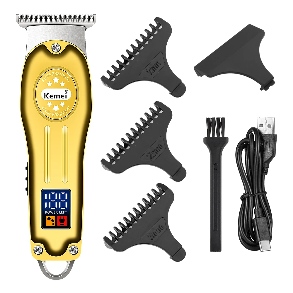 KemeiKM678KM679ProfessionalElectricHairClipperFullMetalMens