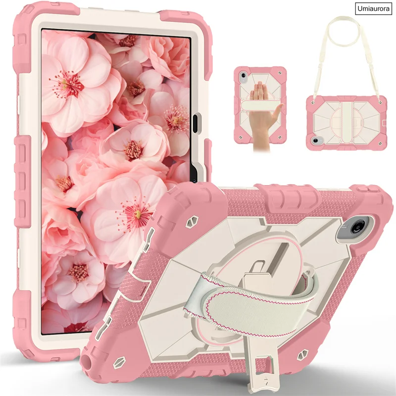 Shockproof Rugged Tablet Case with Stand and Strap