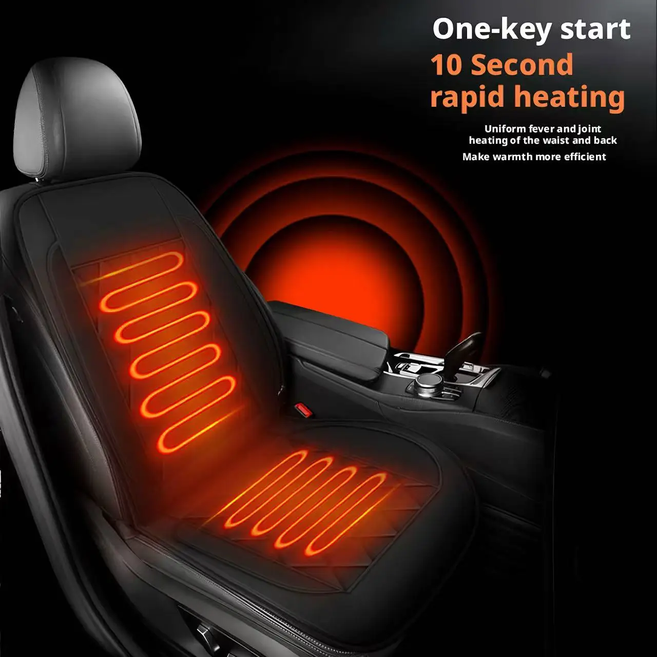 Car Heated Seat Cushion 12V Universal Fit