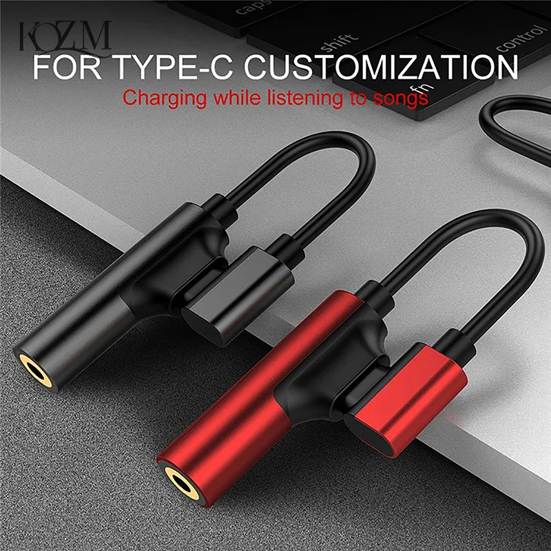 USB C DAC Adapter type c to 3.5mm adapter,usb to 3.5mm adapter,type c aux adapter,audio earphone converter,type c to aux adapter,3.5mm audio adapter,audio headphone adapter 2 In 1 Type C To 3.5 Earphone for Xiaomi