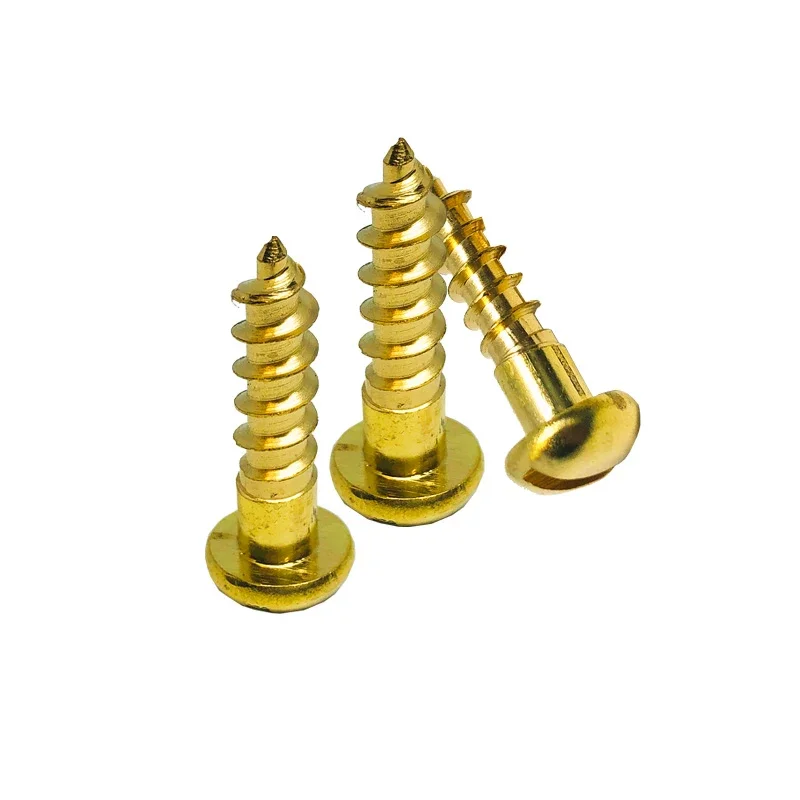 Viti Testa Cilindrica M2 X 2 Mm In Ottone 100 Pezzi | Intaglio Per Cacciavite | Colore Oro | Per Fai Da Te E Riparazioni