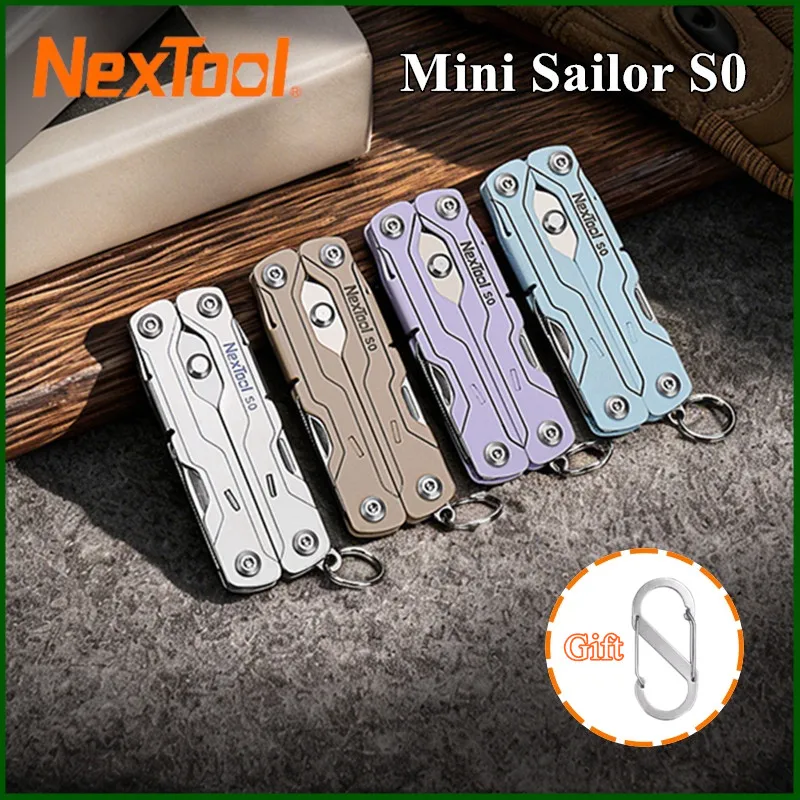 NexTool 8 In 1 Mini Sailor Scissors S0 Micro Keychain Multitool Screwdriver Portable Pocket Folding EDC Tool for Travel 1