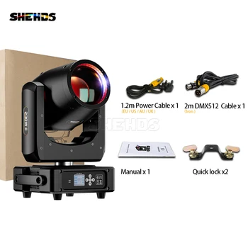 SHEHDS Flight Case With 2Pcs Mini Bulb Beam 230W 7R Moving Head Lighting For DJ Bar Concert Special Equipment 3