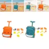 Children Beach Toy Set Outdoor Toy Travel Beach Kid Pull Toy Sand Digging Tool Hourglass Shovel Bucket Kits Luggage Trolley Case 4