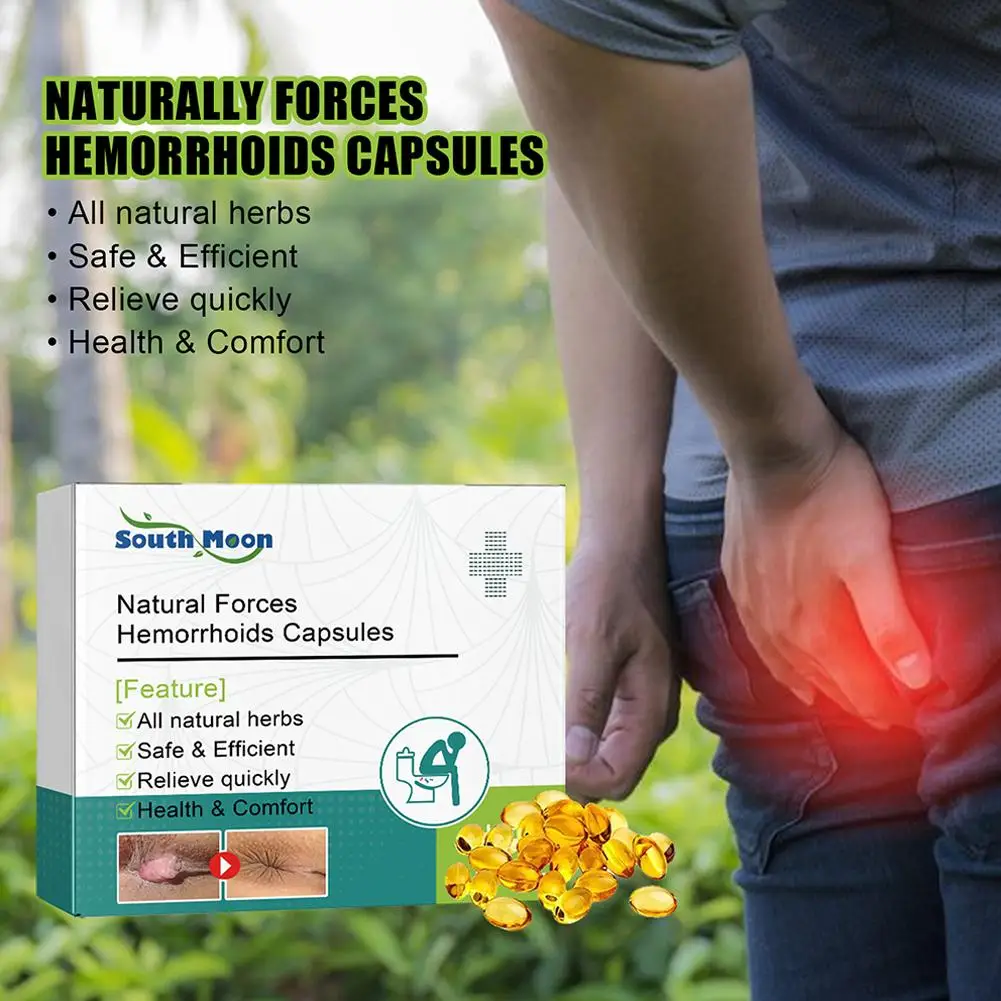 Hemorrhoids Capsules Repair Anal Treatment Internal Mixed External Hemorrhoid Piles Removal Relieve Fissure Pain 7pcs hemorrhoids treatment cream