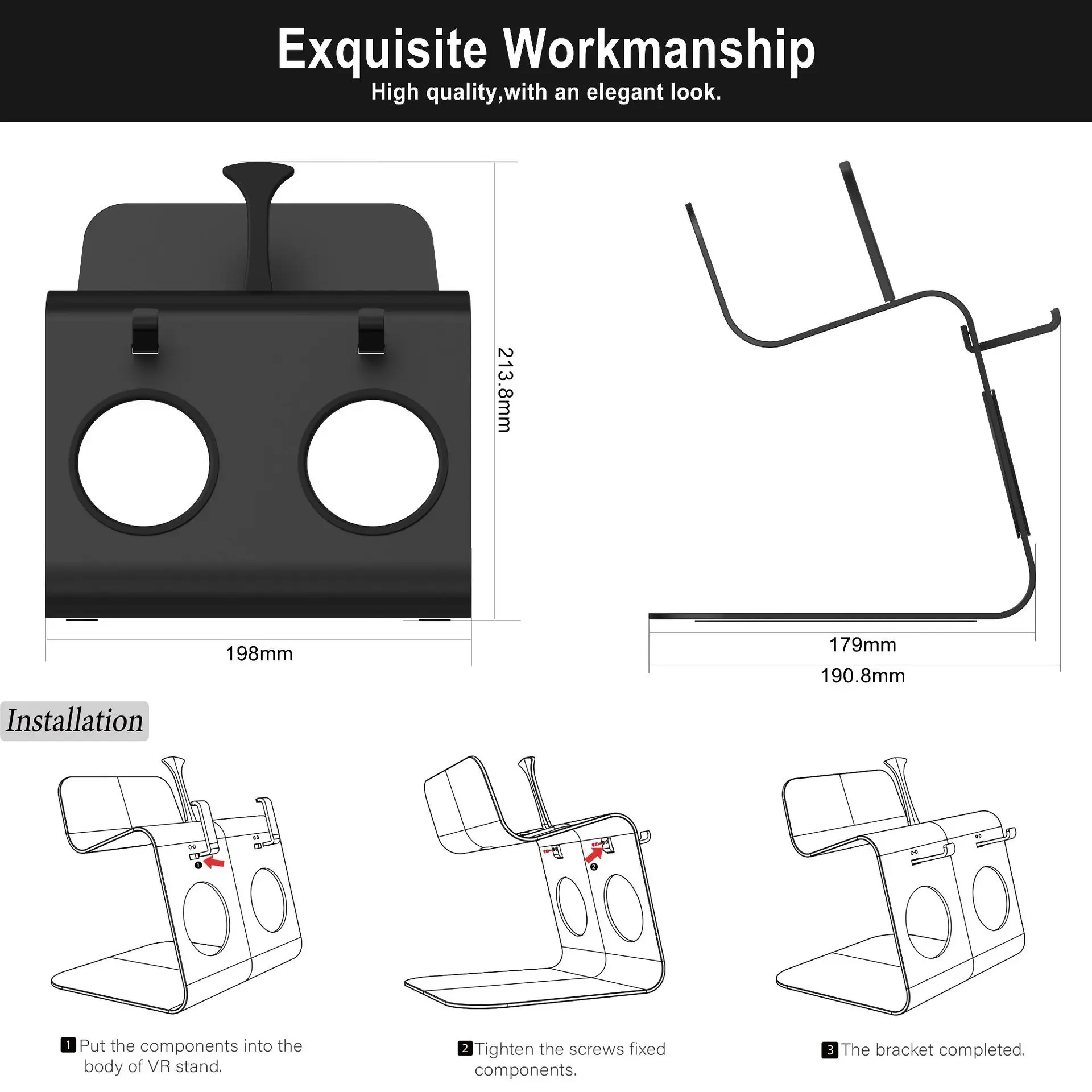Metal VR Stand Headset Display Holder For Oculus Quest 2 VR Glasses Helmet Desktop Base For Oculus Quest 2 HTC Vive Accessories