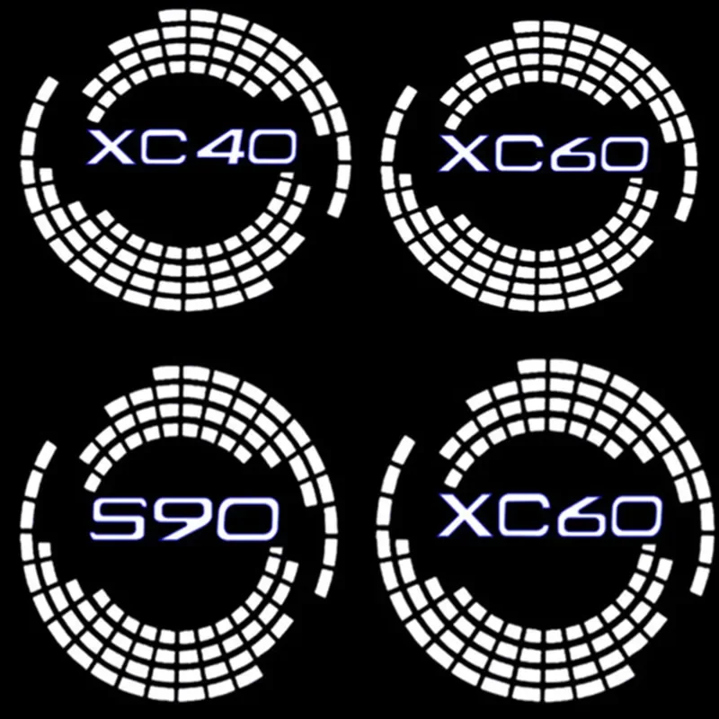 

2pcs for Volvo V40 V60 V90 XC40 XC60 XC90 S60 S90 Projector Ghost Shadow Light Auto Accessories Car LED Door Welcome Light