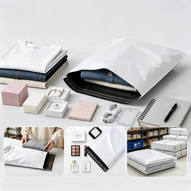 50Pcs White Courier Mailer Bags Packaging Poly Package Plastic Self-Adhesive Mailing Express Bag Envelope Postal Pouch Mailing - Image 2