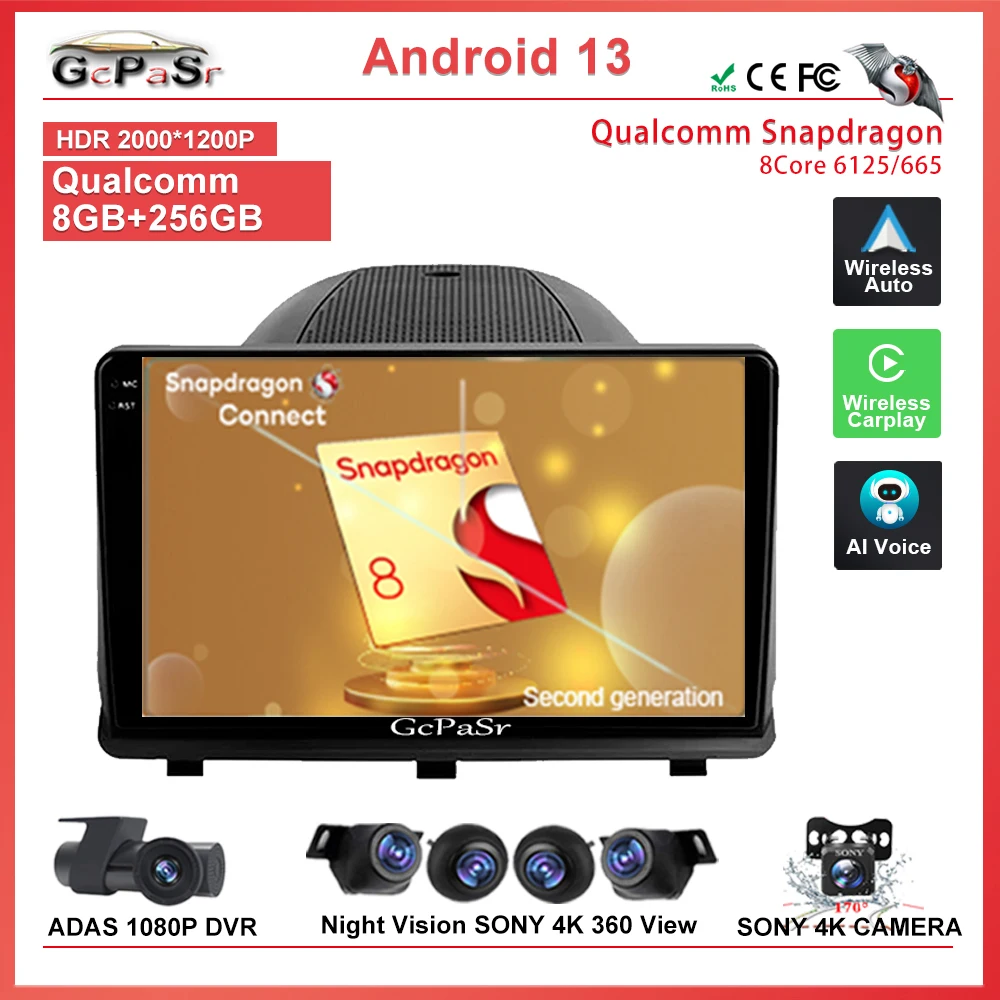 

High-performance Car Radio Multimedia Video Player For Ford Taurus 2015-2018 Wireless Android Auto Head Unit 4G WiFi Android