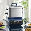Household electric steamer. Detachable, washable. Stainless steel. Multifunctional. Large capacity for steaming & stewing. 1