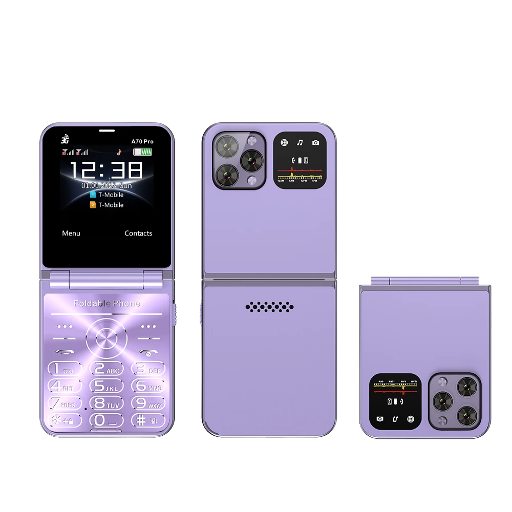 سيرفو A70 برو هاتف محمول قابل للطي 3G WCDMA سرعة ا...