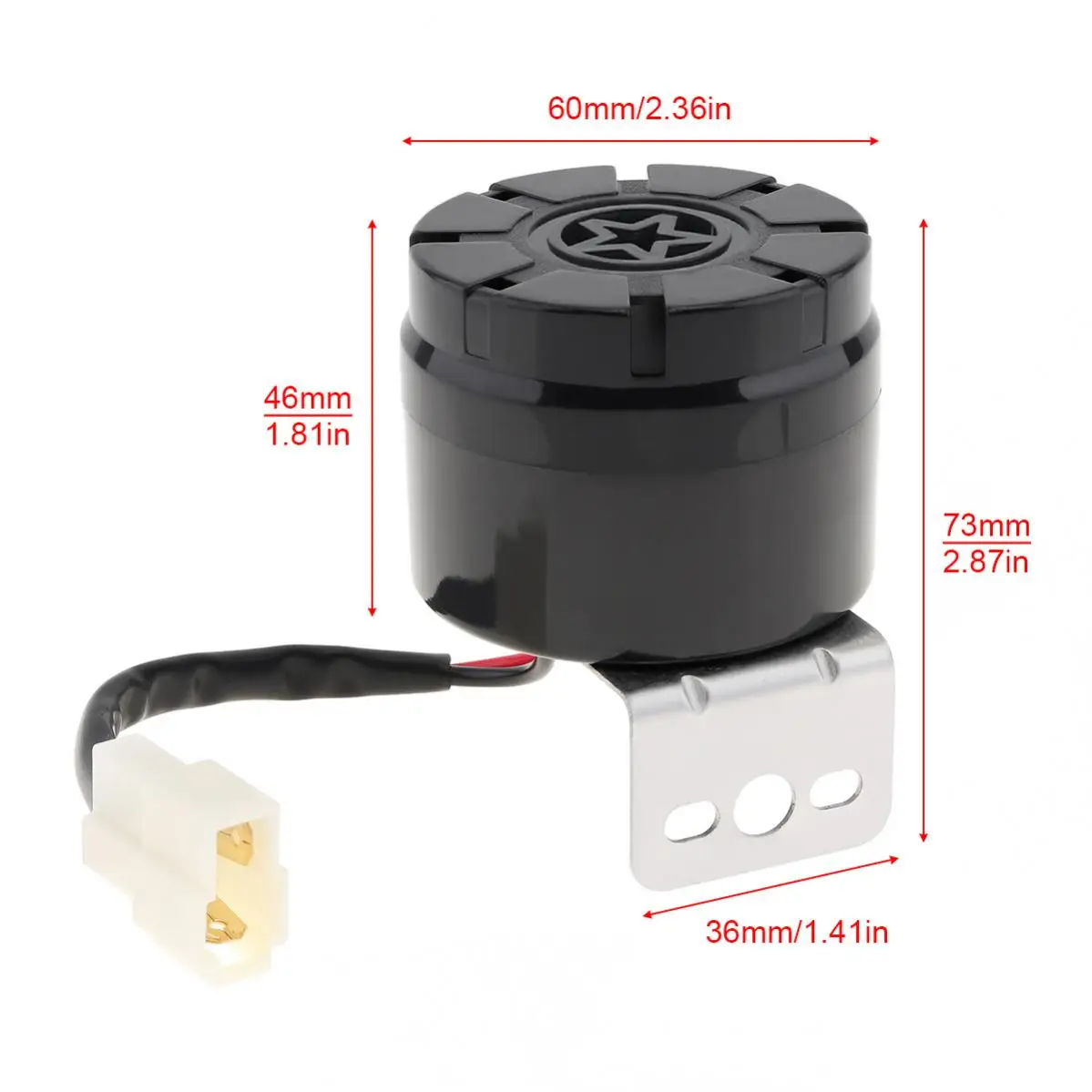Car Siren Horn Warning Buzzer Speaker Warning Buzzer 12V-24V Reverse Horn for Vehicle