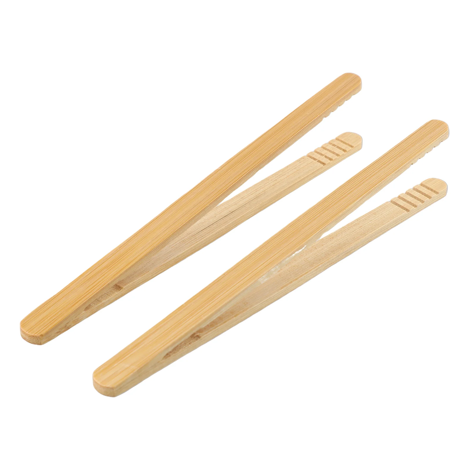 2PCS 18cm Wood Tong Tea Clips Wooden Food Toast Salad Tongs Toaster BaconSugar Ice Tea Straight Clips Kitchen Teaware