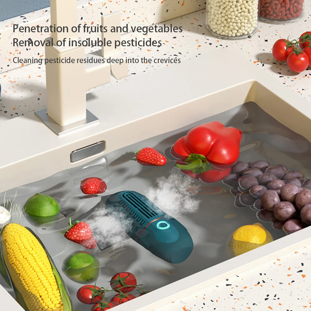 Wireless Food Purifier USB Charging 4200mAh Remove Pesticide