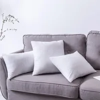 100%cotton standard white bounce back pillow cushion core sofa car seat home interior decor pillows30x30/40x40/45x45/60x80cm 3