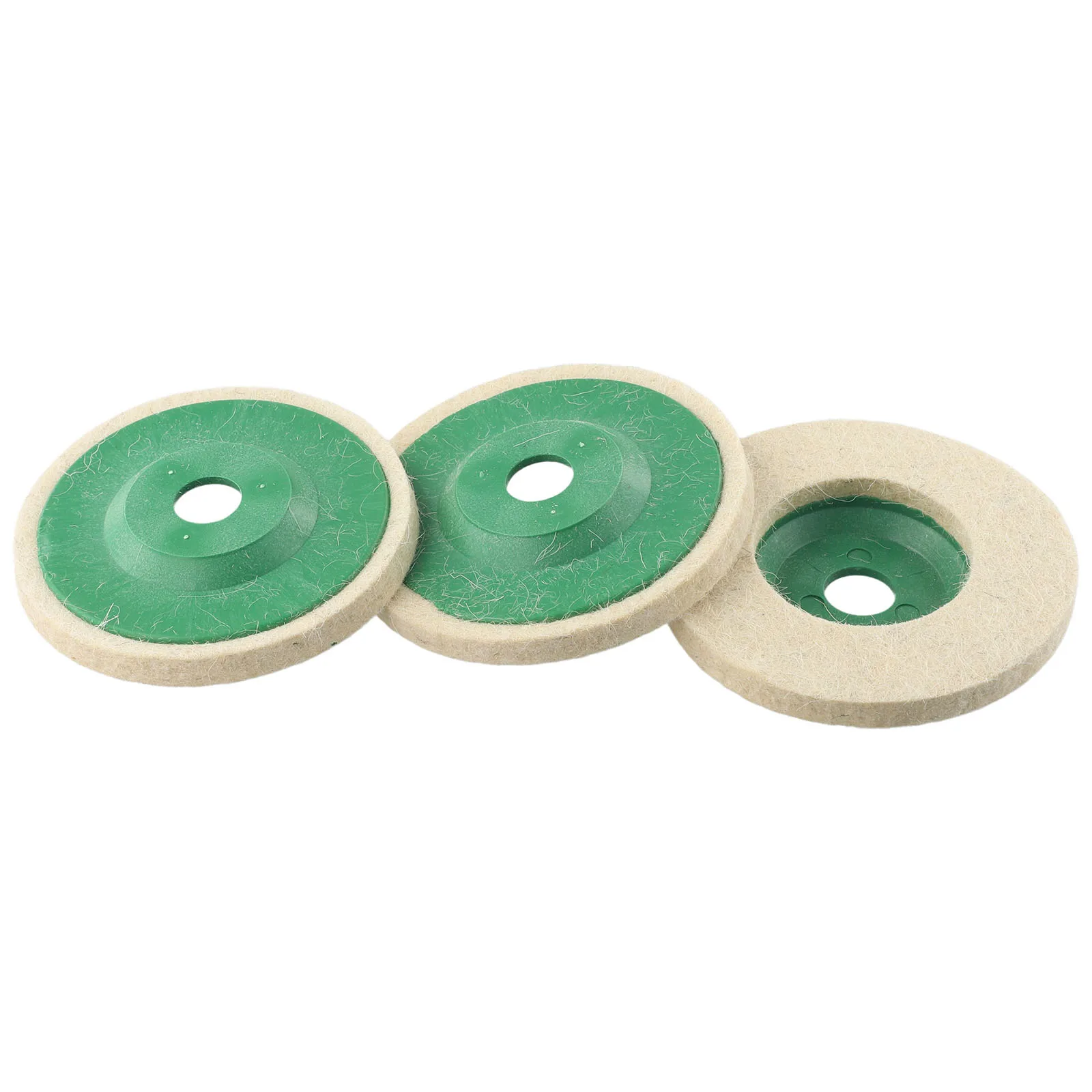 

3pcs 100mm Wool Buffing Polishing Wheels Felt Pad 4 Inch Buffer Polish Discs Electric Polishing Wheel Rotary Power Tools