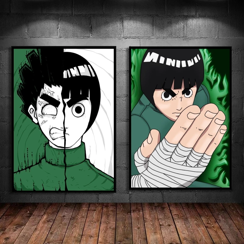 

Canvas Artwork Painting Natuto Rock Lee Gifts Modern Home Comics Pictures Modular Prints Classic Poster Toys Living Room